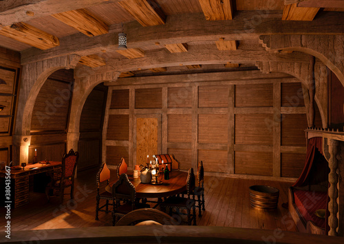Foto room on the pirate cabin