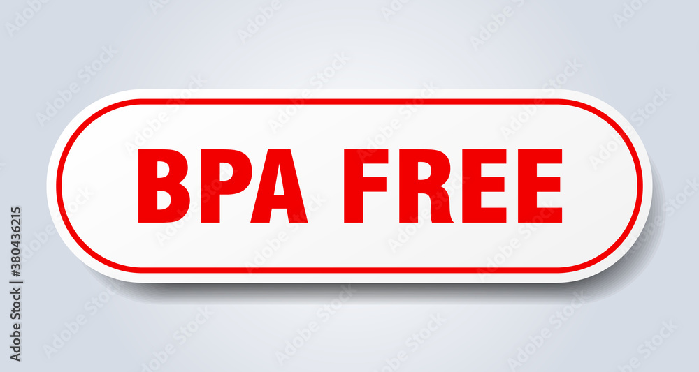 bpa free sign. rounded isolated button. white sticker bpa free sign. rounded isolated button. white sticker