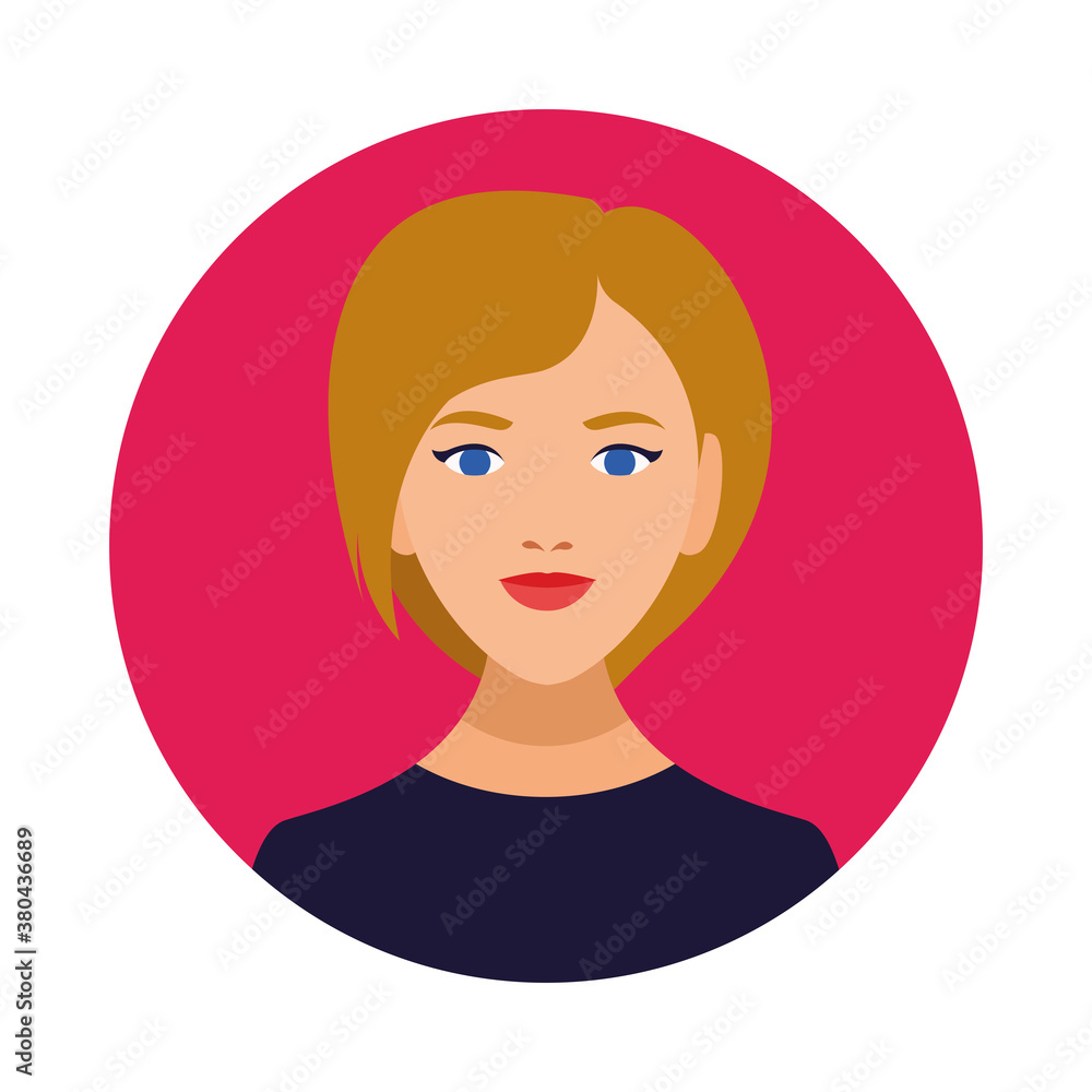 beautiful woman avatar character icon beautiful woman avatar character icon