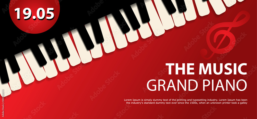 Φωτογραφία horizontal flyer Music background