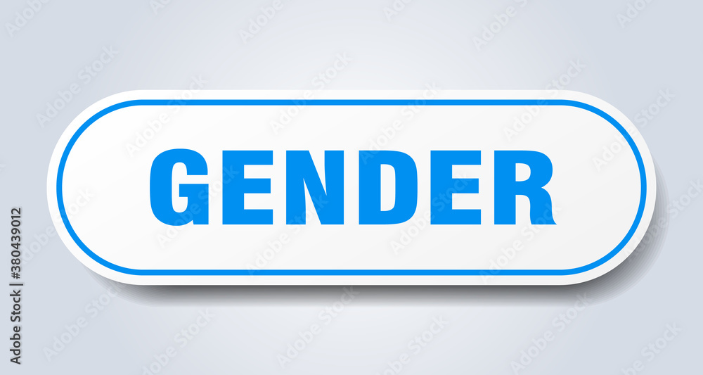gender sign. rounded isolated button. white sticker gender sign. rounded isolated button. white sticker