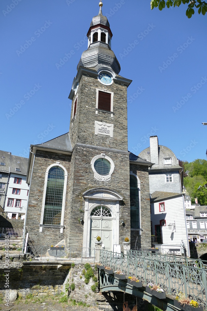 Evangelische Stadtkirche in Monschau / Eifel