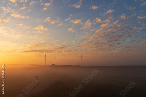 Sunrise over the highway