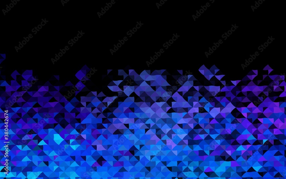 Naklejka premium Dark Multicolor, Rainbow vector cover in polygonal style. Modern abstract illustration with colorful triangles. Modern template for your landing page.