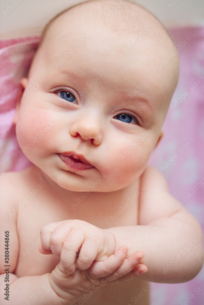Close up portrait of pretty baby girl Close up portrait of pretty baby girl