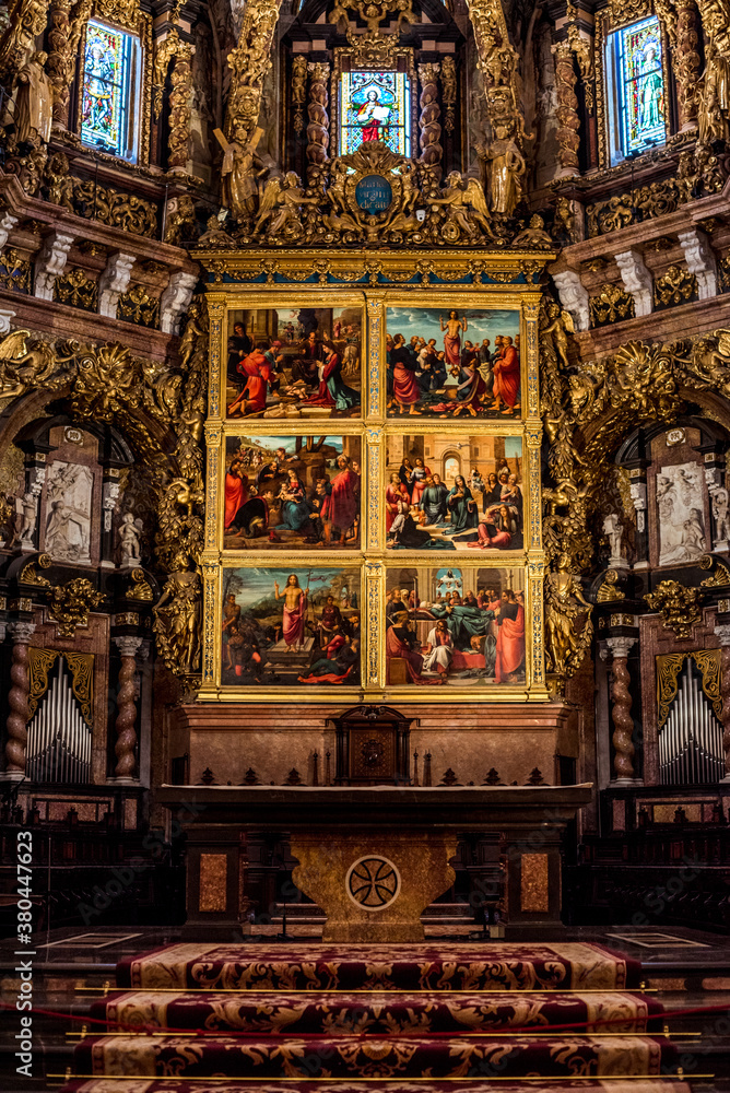 large and beautiful decoration in the church large and beautiful decoration in the church