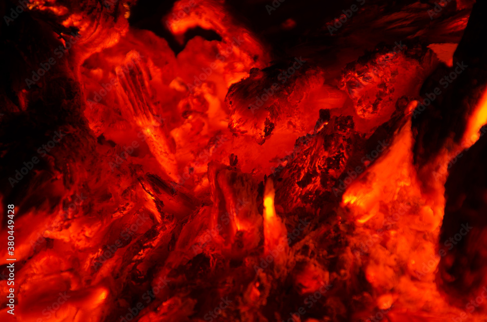 embers burn down in a hardwood fire embers burn down in a hardwood fire