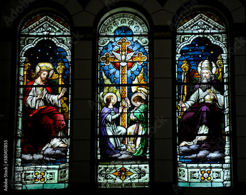 Holy trinity stain glass