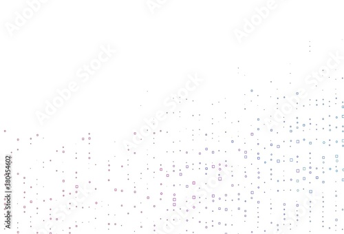 Light Blue, Red vector layout with rectangles, squares.