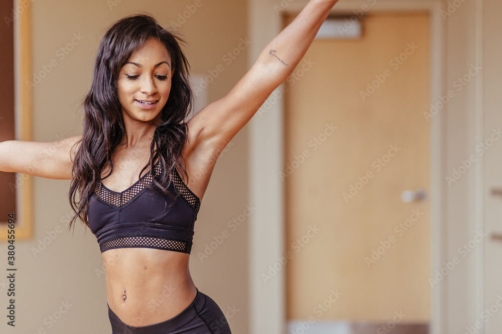 Dancer Warming Up In Studio Dancer Warming Up In Studio