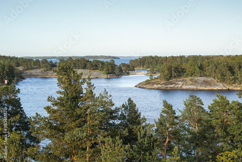 Scenic archipelago outside Stockholm, Sweden