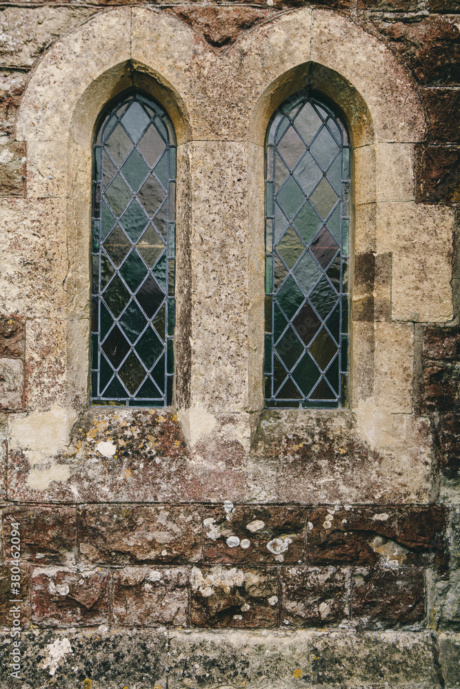 Windows of a one thousand year old british church Windows of a one thousand year old british church