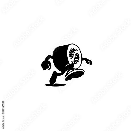 Japanese Asian Food. Sushi bar food logo. Japanese vector sushi bar restaurant roll icon