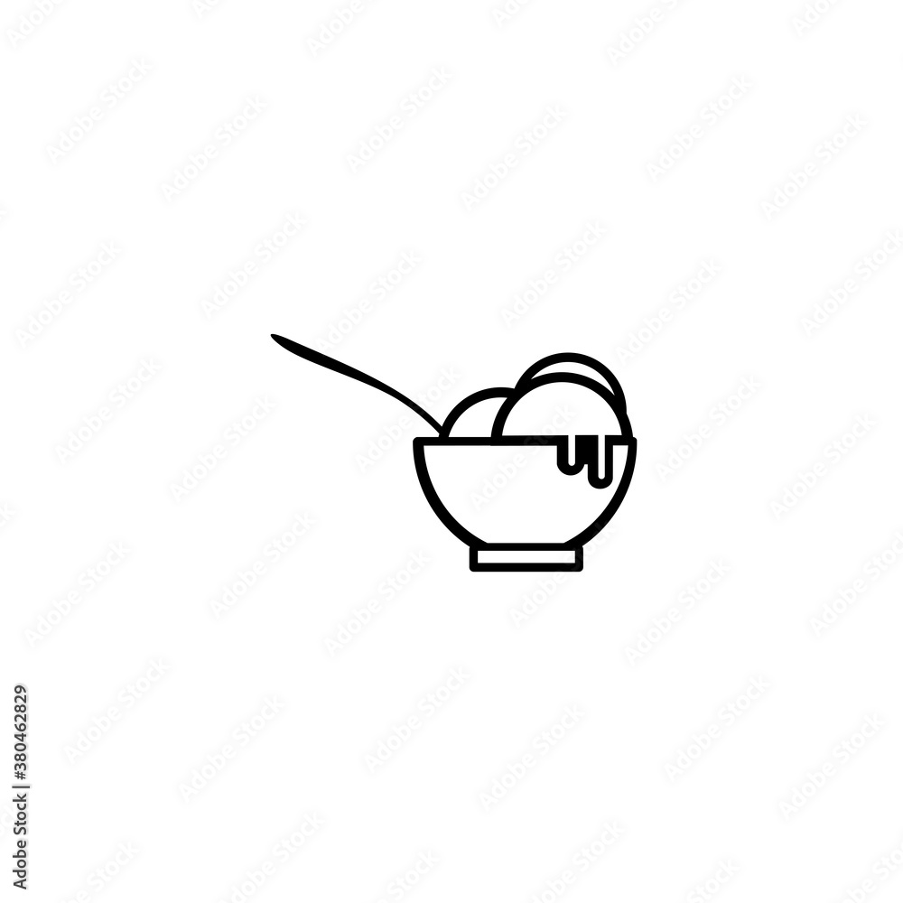 ice cream in a cup. Modern sweet vanilla desert sign. Trendy vector chocolate cram symbol for web site design, button to mobile app. Logo ice cream illustration. ice cream in a cup. Modern sweet vanilla desert sign. Trendy vector chocolate cram symbol for web site design, button to mobile app. Logo ice cream illustration.