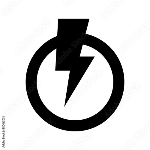 Electricity sign icon