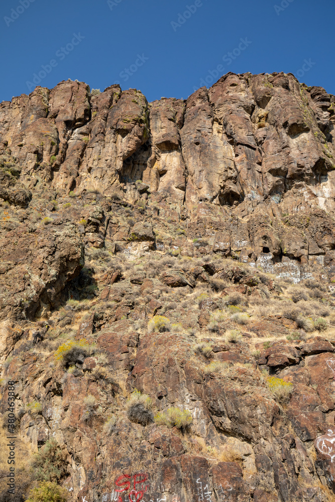Cliff and rocky landscape in north Nevada Cliff and rocky landscape in north Nevada