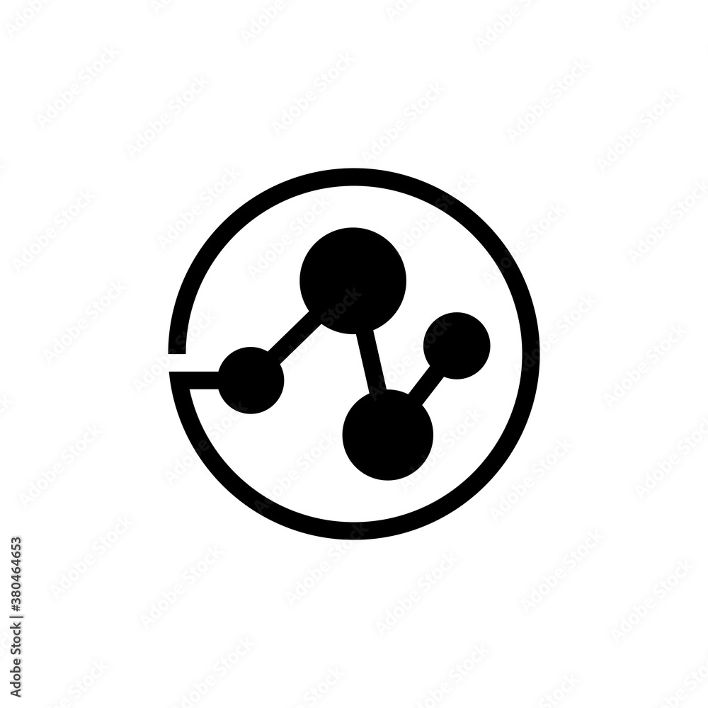 Virus technology logo design Virus technology logo design