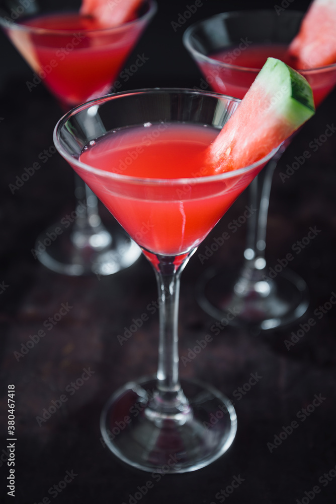 Watermelon vodka martini cocktail Watermelon vodka martini cocktail