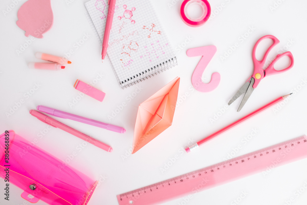 Pink and Girly School Items Pink and Girly School Items