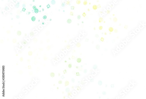 Light Blue, Green vector pattern with fresh ingredients. © smaria2015