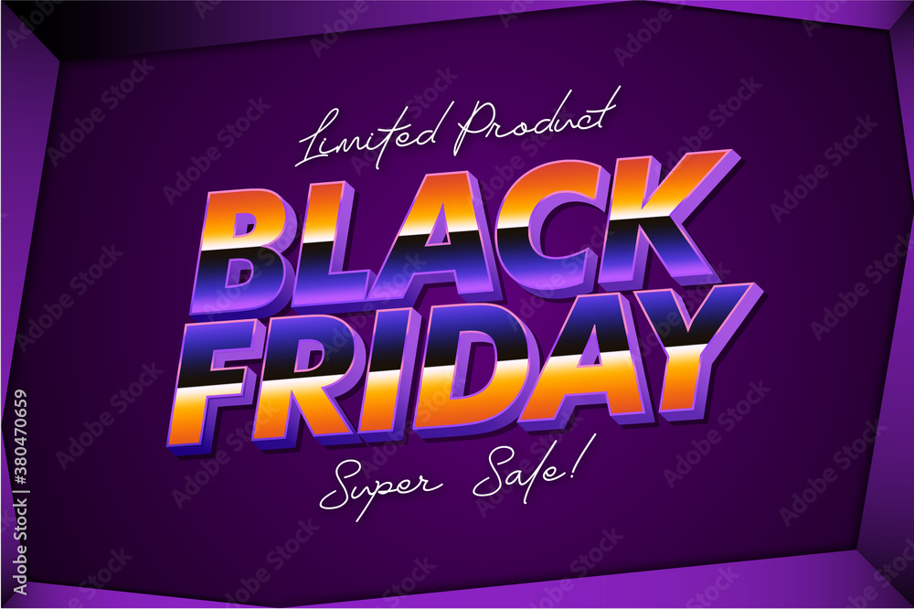 Black Friday banner for promotion