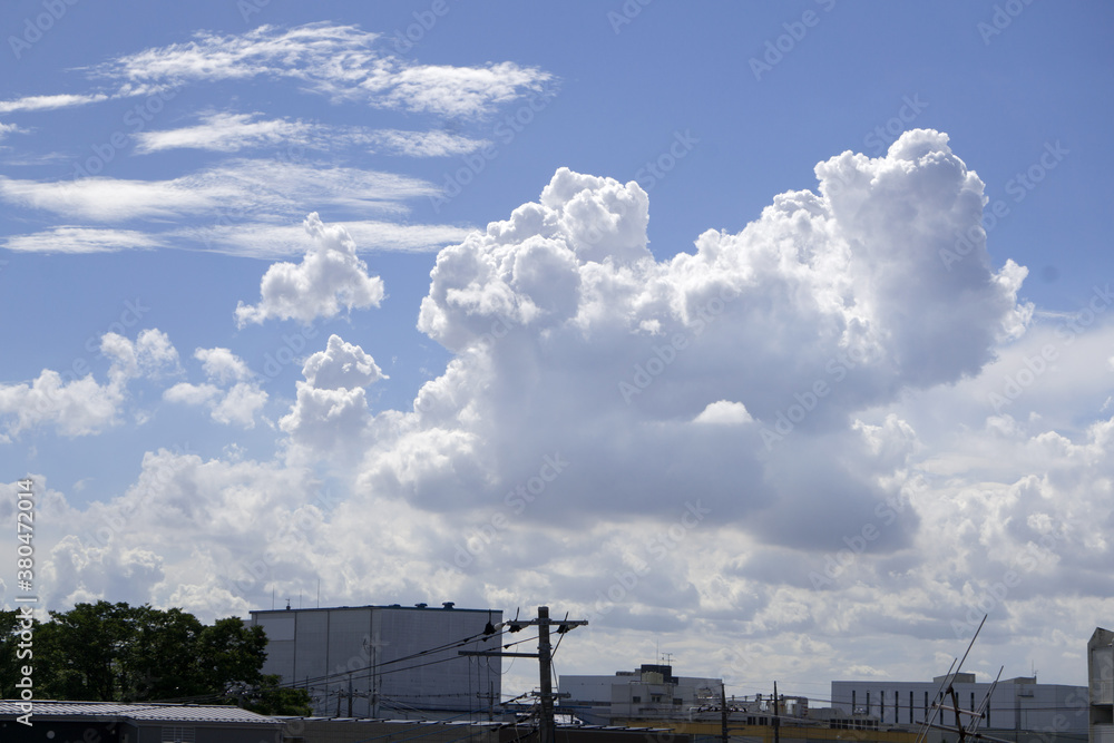 青空の雲　積乱雲	
