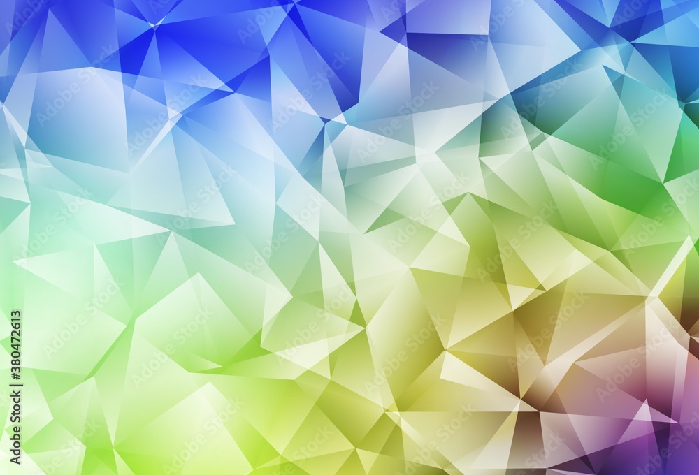 Obraz premium Light Multicolor vector polygonal pattern.