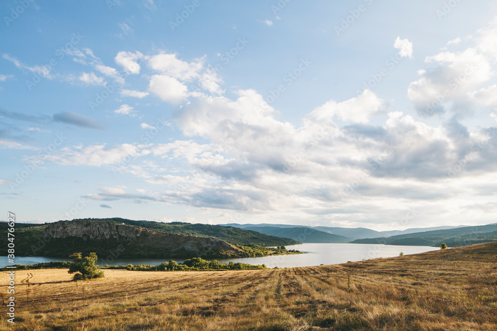 Beautiful landscape on a cloudy day in the mountain Beautiful landscape on a cloudy day in the mountain