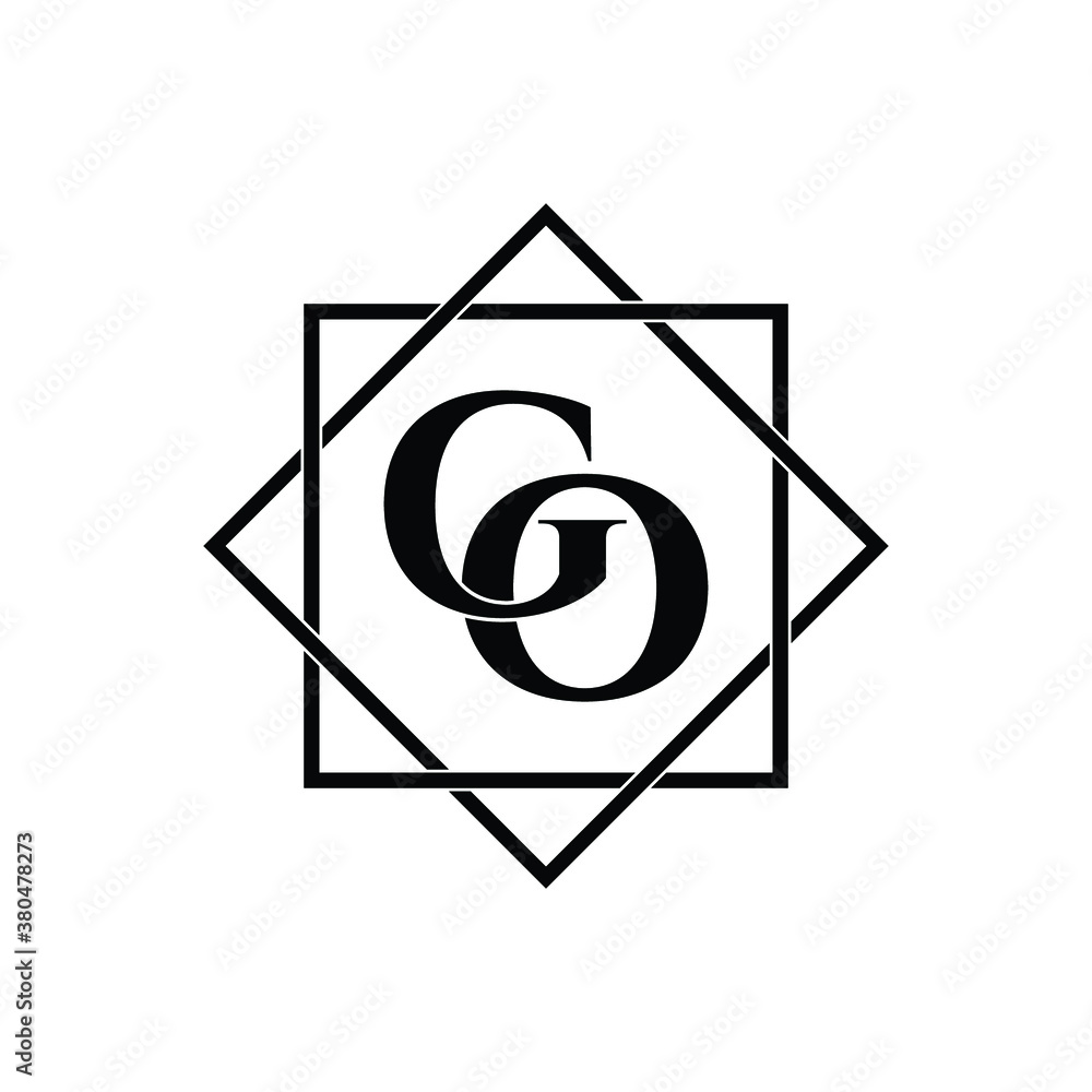 Letter GO luxury logo design vector Letter GO luxury logo design vector