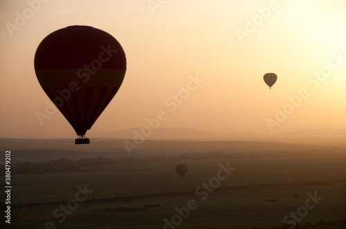 Photography Hot Air Balloons At Sunrise at Kenia