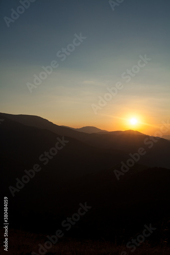 Wallpaper Mural mountain evening Torontodigital.ca