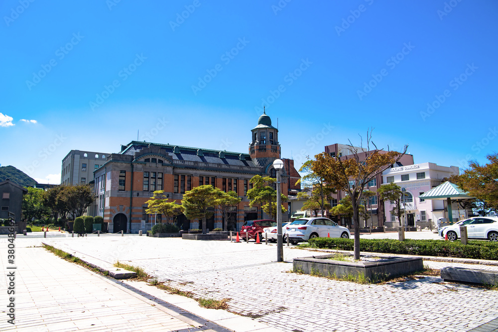 Naklejka premium 北九州市門司港レトロ地区にある旧大阪商船ビル