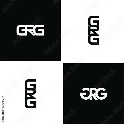 grg letter original monogram logo design © ahmad ayub prayitno