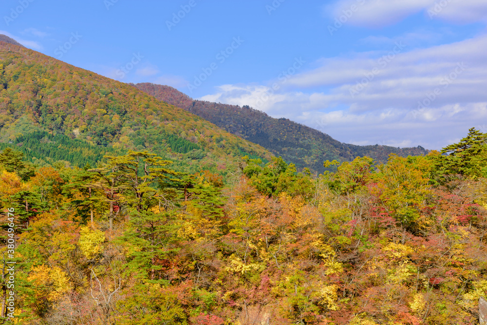 宮城　鳴子峡の紅葉