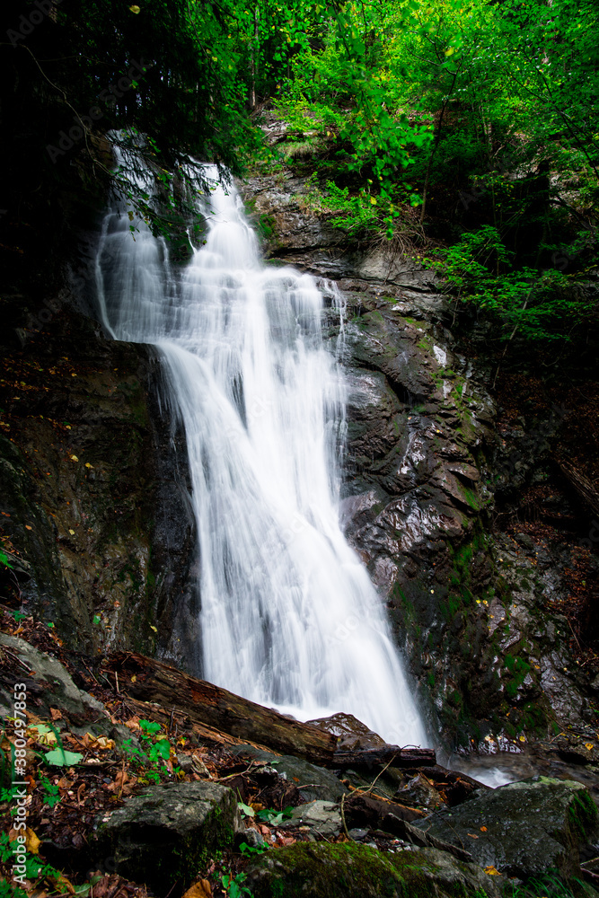 Schwattenfall waterfall at Tamina canyon Schwattenfall waterfall at Tamina canyon