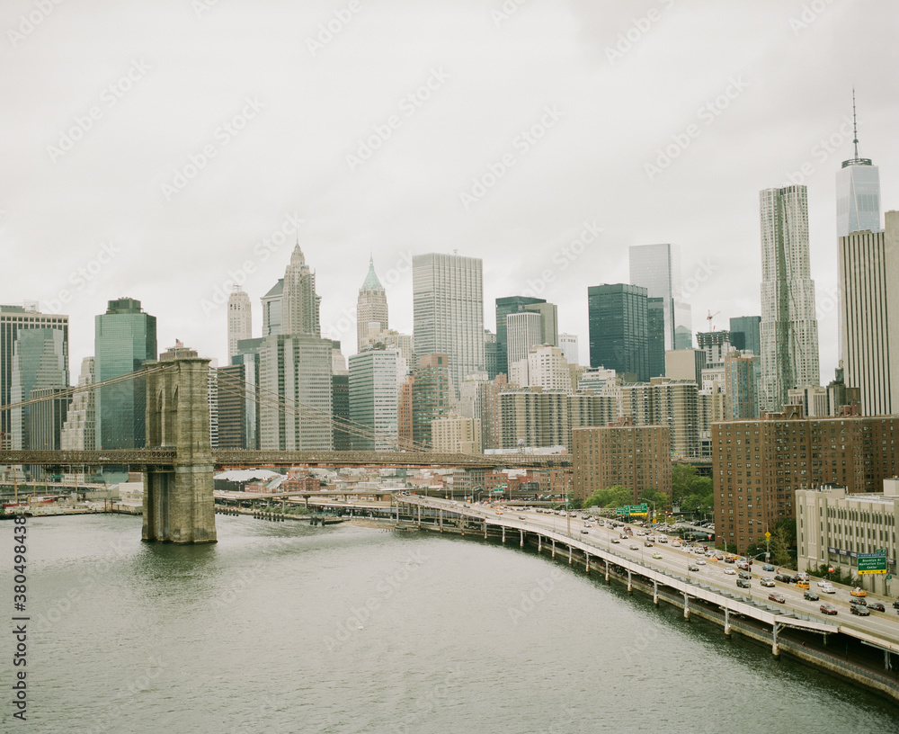 Brooklyn Bridge and New York City skyline Brooklyn Bridge and New York City skyline