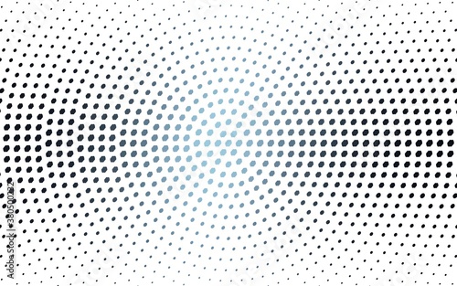 DARK BLUE vector illustration which consist of circles. Dotted gradient design for your business. Creative geometric background in halftone style with colored spots.