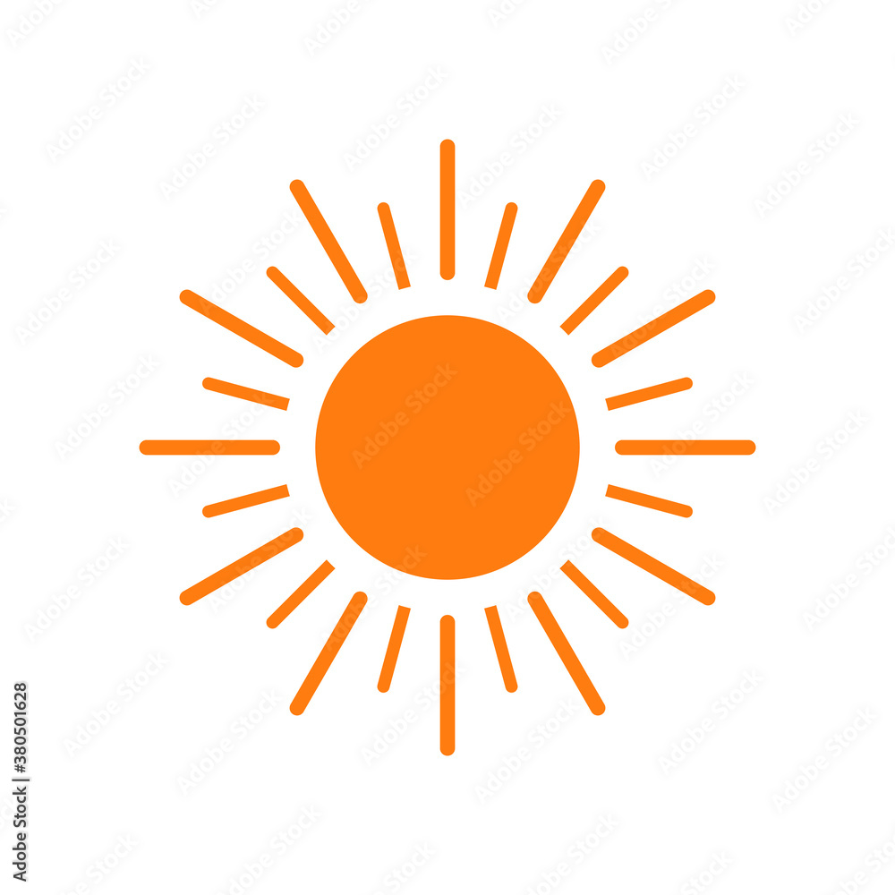 Sun icon. Trendy summer symbol for website design, Sun icon. Trendy summer symbol for website design,