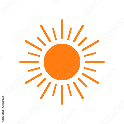 Sun icon. Trendy  summer symbol for website design,