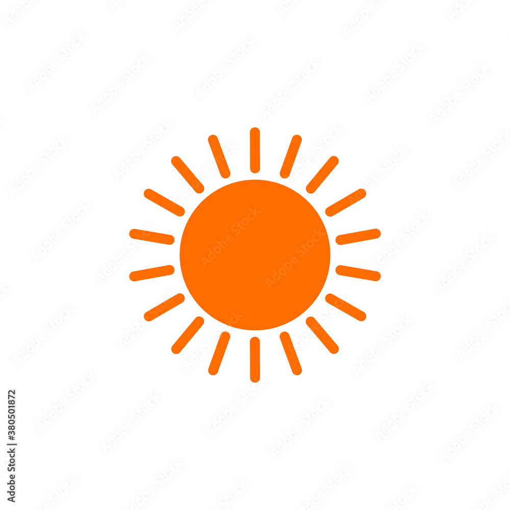 Sun icon. Trendy summer symbol for website design, Sun icon. Trendy summer symbol for website design,