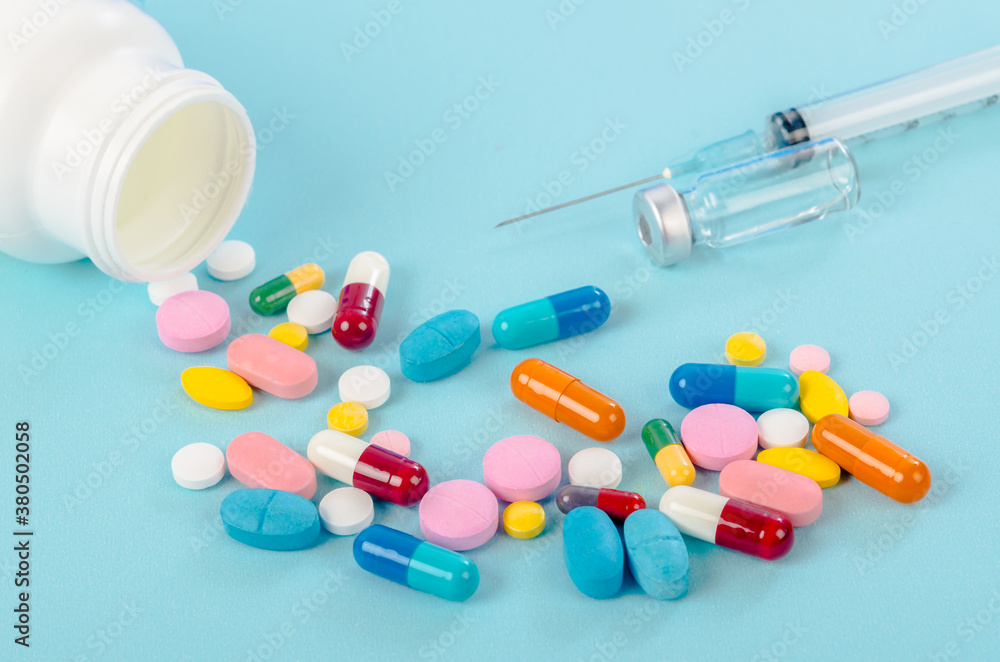 vaccine and pills. vaccine and pills.