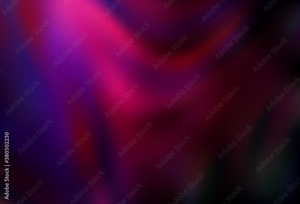 Fototapeta premium Dark Pink vector blurred and colored pattern.