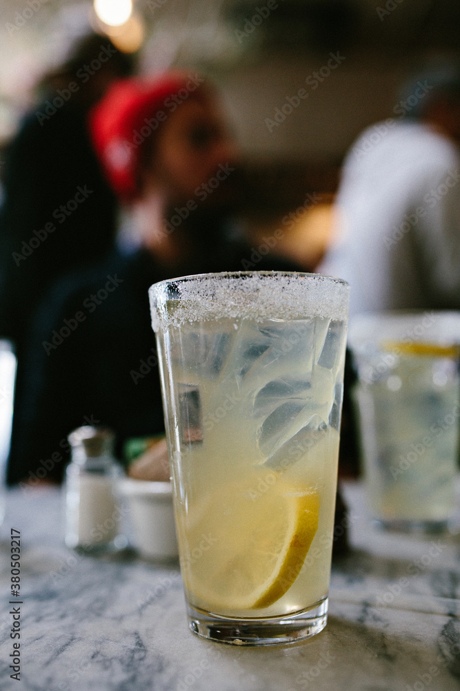 Handmade Lemonade with Sugared Rim
