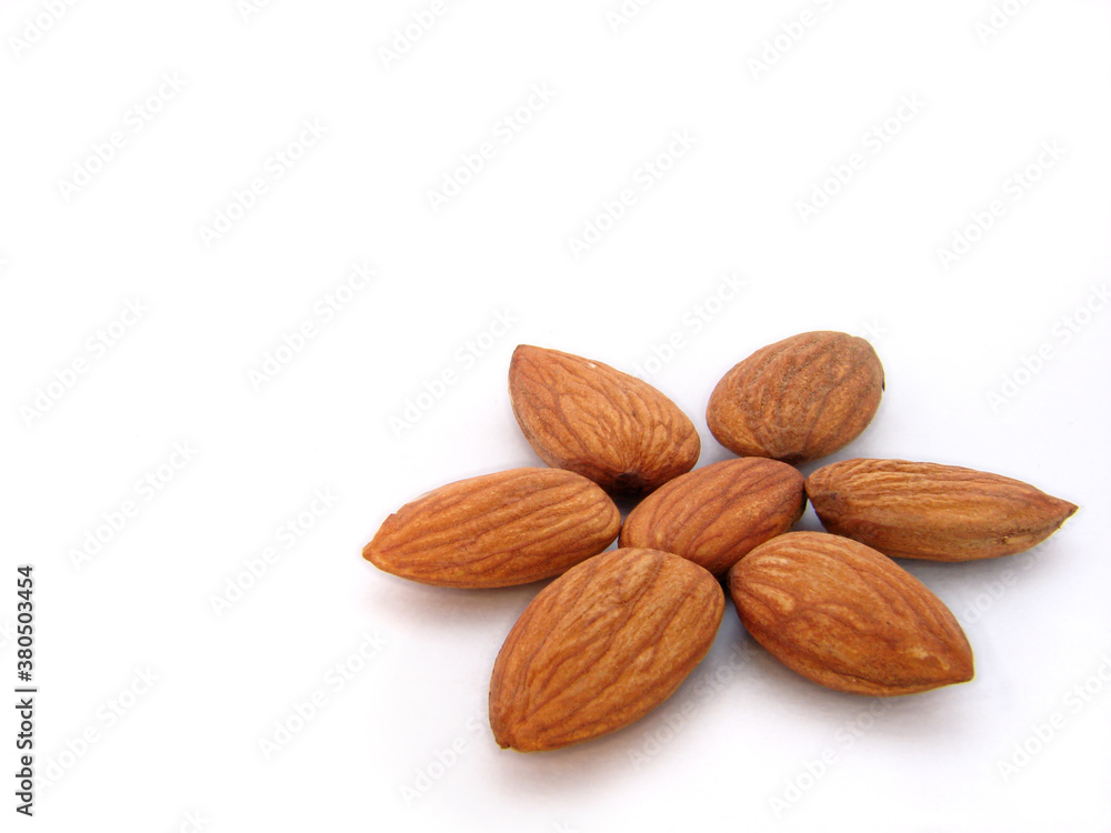 Almonds in flower pattern Almonds in flower pattern