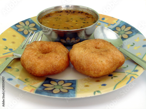 South Indian Food Vada Samber photo