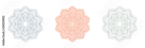 Design elements. Guilloche elements for make diploma or certificate.