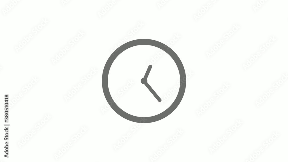 Gray color circle 12 hours clock icon without trick, Clock icon Gray color circle 12 hours clock icon without trick, Clock icon