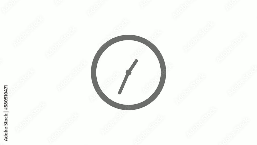 Gray color circle 12 hours clock icon without trick, Clock icon Gray color circle 12 hours clock icon without trick, Clock icon