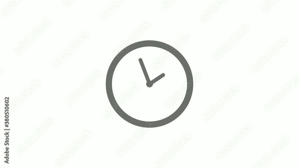 Gray color circle 12 hours clock icon without trick, Clock icon Gray color circle 12 hours clock icon without trick, Clock icon