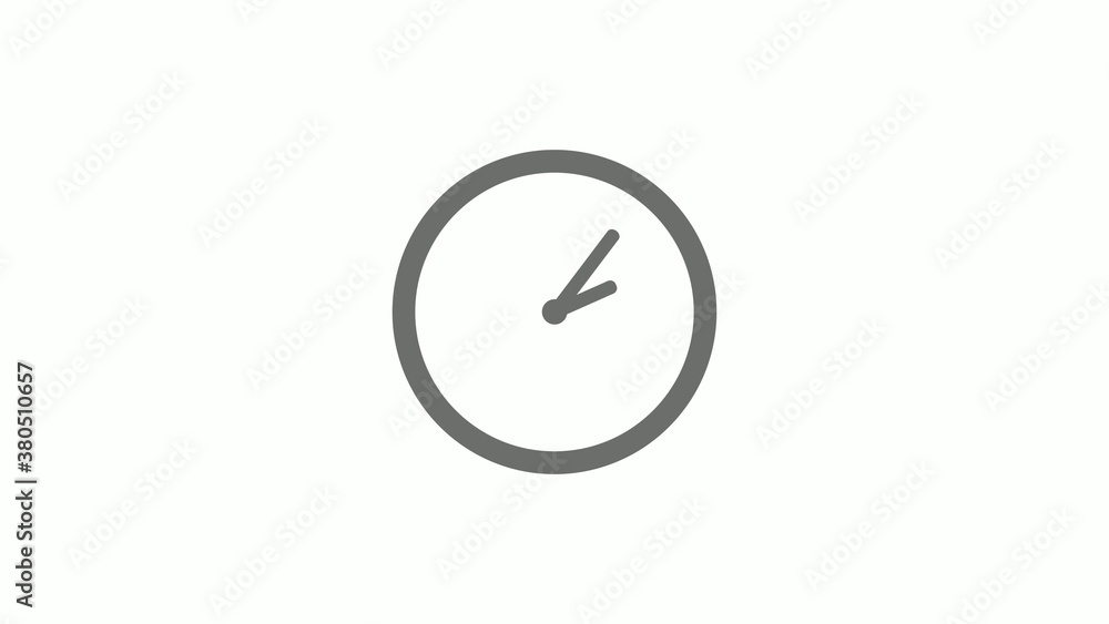 Gray color circle 12 hours clock icon without trick, Clock icon Gray color circle 12 hours clock icon without trick, Clock icon
